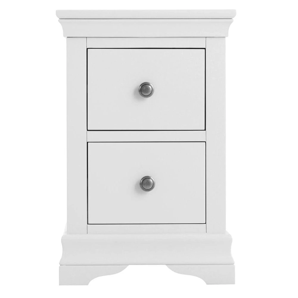 Florence White Painted Bedside Table 11 Florence White Painted Bedside Table - Image 9