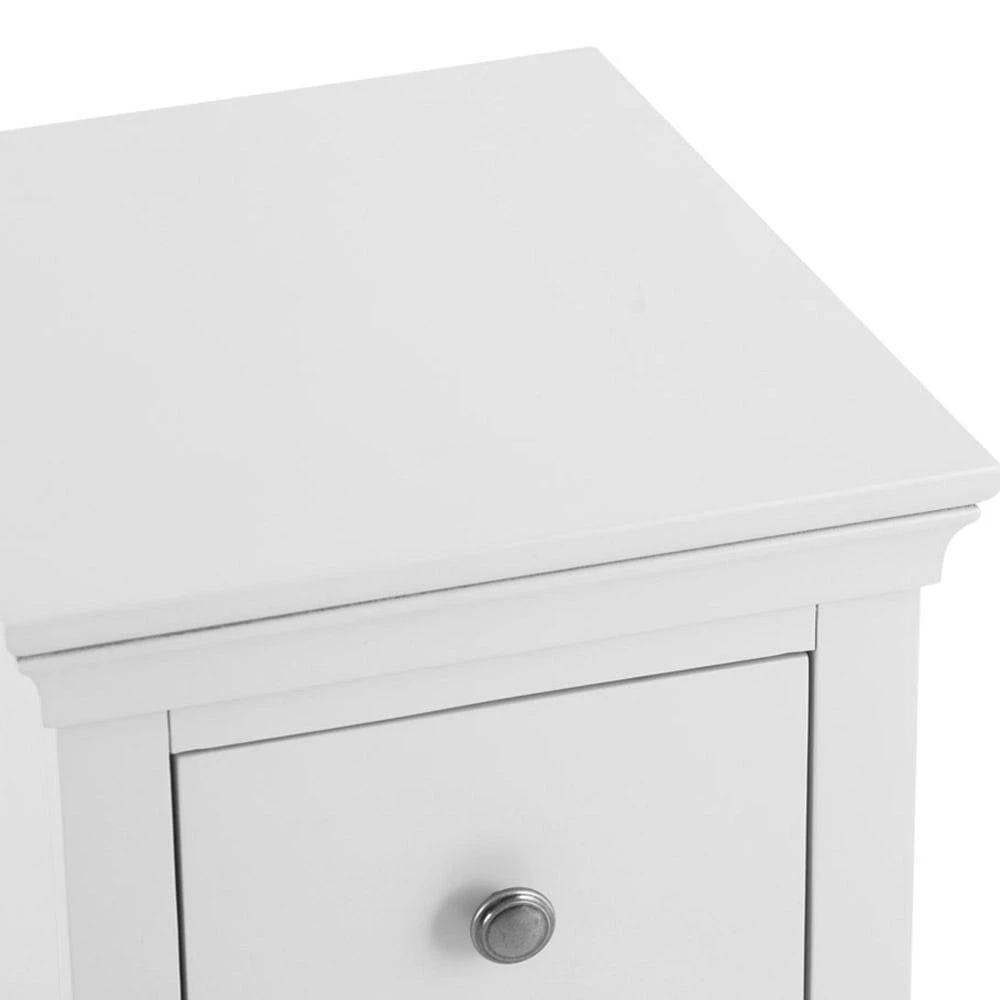 Florence White Painted Bedside Table 7 Florence White Painted Bedside Table - Image 5