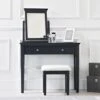 Florence Midnight Grey Painted Dressing Table -Furniture Sale Shop sw dt mg