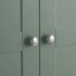 Florence Sage Green Painted 2 Door Wardrobe With Drawers -Furniture Sale Shop sw gwr cg2 9 6