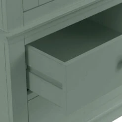Florence Sage Green Painted 2 Door Wardrobe With Drawers -Furniture Sale Shop sw gwr cg2 9 9