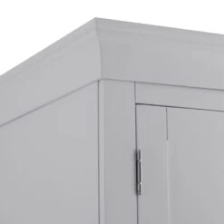 Florence Grey Painted 2 Door Wardrobe With Drawers -Furniture Sale Shop sw gwr grey 3