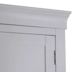Florence Grey Painted 2 Door Wardrobe With Drawers -Furniture Sale Shop sw gwr grey 4