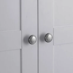 Florence Grey Painted 2 Door Wardrobe With Drawers -Furniture Sale Shop sw gwr grey 5