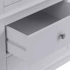 Florence Grey Painted 2 Door Wardrobe With Drawers -Furniture Sale Shop sw gwr grey 8