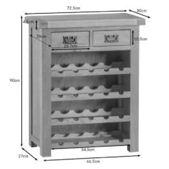 Winchester Oak Small Wine Rack 21 Winchester Oak Small Wine Rack -Furniture Sale Shop swr