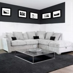 Fantasia Symphony Silver Left Hand Corner Sofa With Footstool 15 Fantasia Symphony Silver Left Hand Corner Sofa With Footstool -Furniture Sale Shop symphonesilvercorner0