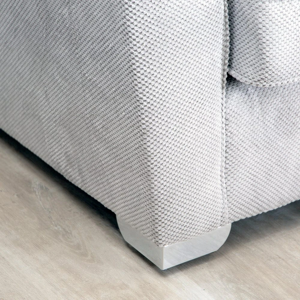 Fantasia Symphony Silver Left Hand Corner Sofa With Footstool 6 Fantasia Symphony Silver Left Hand Corner Sofa With Footstool - Image 4