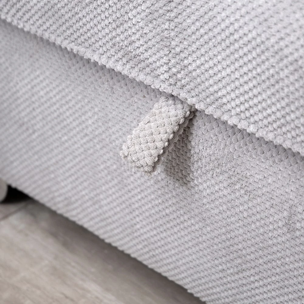 Fantasia Symphony Silver Left Hand Corner Sofa With Footstool 11 Fantasia Symphony Silver Left Hand Corner Sofa With Footstool - Image 9