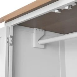 Suffolk White Painted Oak 3 Door Wardrobe With Mirror -Furniture Sale Shop tt l3dr w 6