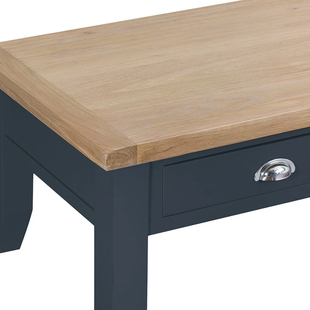 Suffolk Midnight Grey Painted Oak Large Coffee Table 7 Suffolk Midnight Grey Painted Oak Large Coffee Table - Image 5