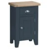 Suffolk Midnight Grey Painted Oak 1 Door Small Cupboard -Furniture Sale Shop tt scup ch 1
