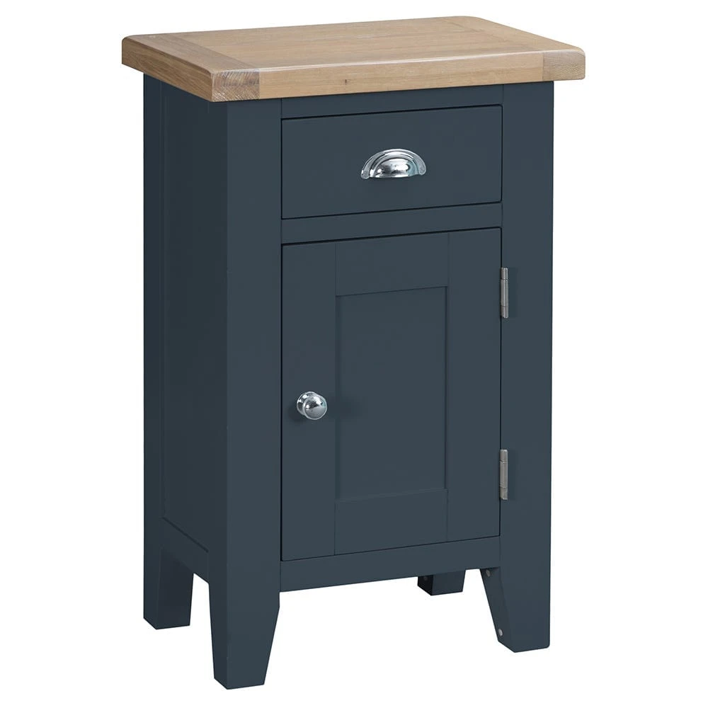 Suffolk Midnight Grey Painted Oak 1 Door Small Cupboard 3 Suffolk Midnight Grey Painted Oak 1 Door Small Cupboard