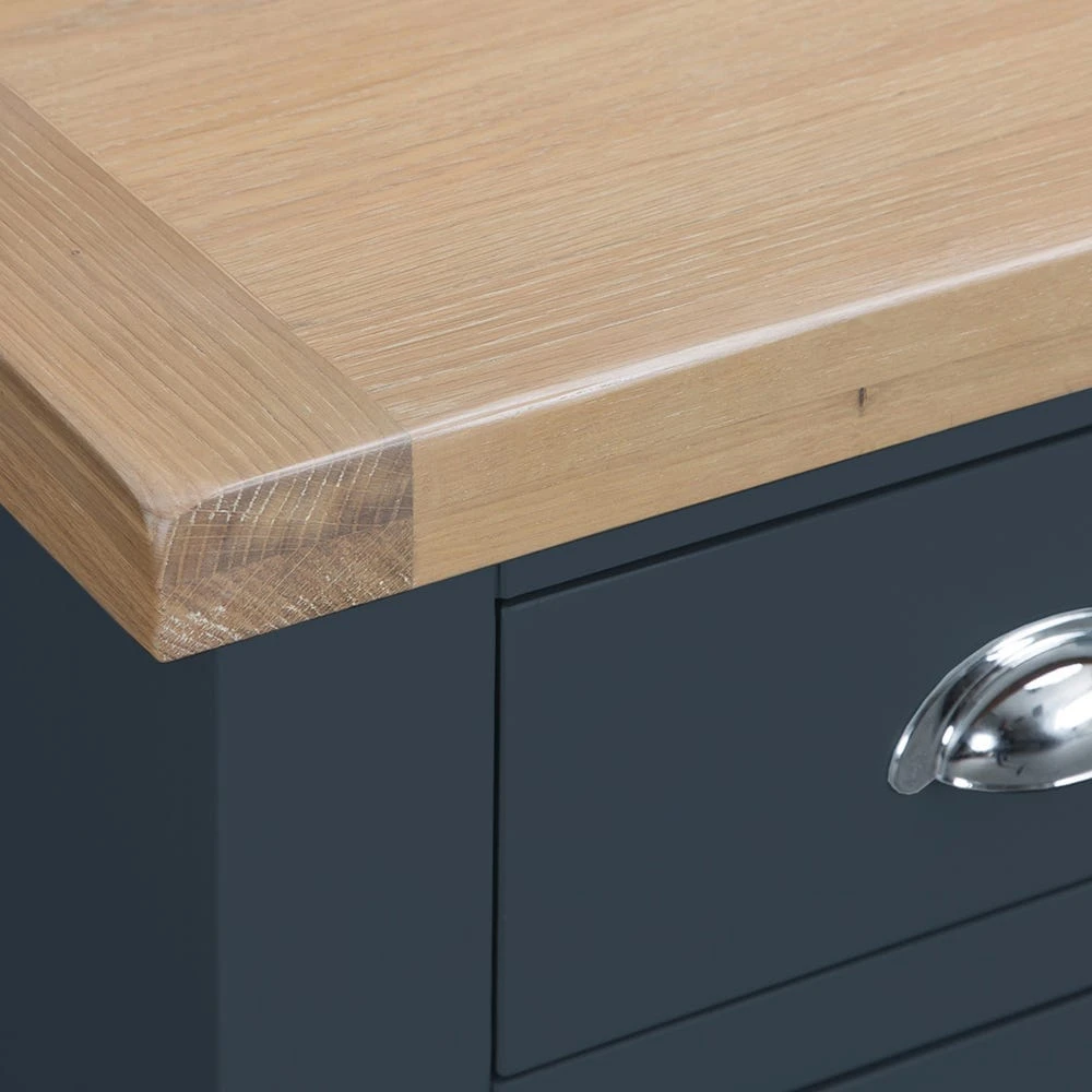 Suffolk Midnight Grey Painted Oak 1 Door Small Cupboard 7 Suffolk Midnight Grey Painted Oak 1 Door Small Cupboard - Image 5