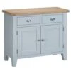 Suffolk Grey Painted Oak 2 Door Small Sideboard -Furniture Sale Shop tt sts g 1