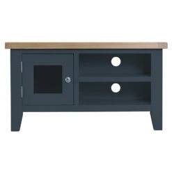 Suffolk Midnight Grey Painted Oak TV Unit -Furniture Sale Shop tt stv ch 8