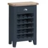Suffolk Midnight Grey Painted Oak Wine Cabinet -Furniture Sale Shop tt wc ch 1