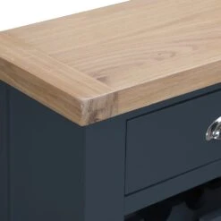 Suffolk Midnight Grey Painted Oak Wine Cabinet -Furniture Sale Shop tt wc ch 4