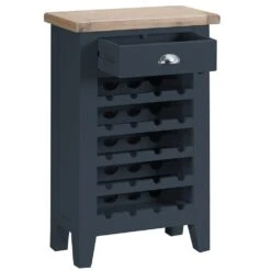 Suffolk Midnight Grey Painted Oak Wine Cabinet -Furniture Sale Shop tt wc ch 6