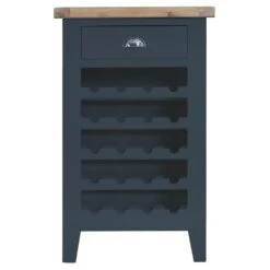 Suffolk Midnight Grey Painted Oak Wine Cabinet -Furniture Sale Shop tt wc ch 7