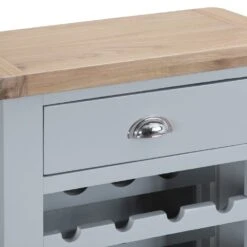 Suffolk Grey Painted Oak Wine Cabinet -Furniture Sale Shop tt wc g 3