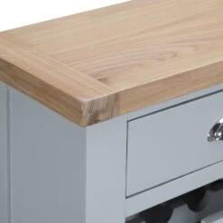 Suffolk Grey Painted Oak Wine Cabinet -Furniture Sale Shop tt wc g 4