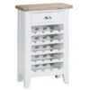 Suffolk White Painted Oak Wine Cabinet