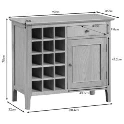 Bergen Oak Wine Cabinet 23 Bergen Oak Wine Cabinet -Furniture Sale Shop wc 3