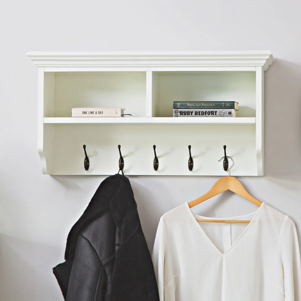 Monaco White Small Coat Rack 3 Monaco White Small Coat Rack