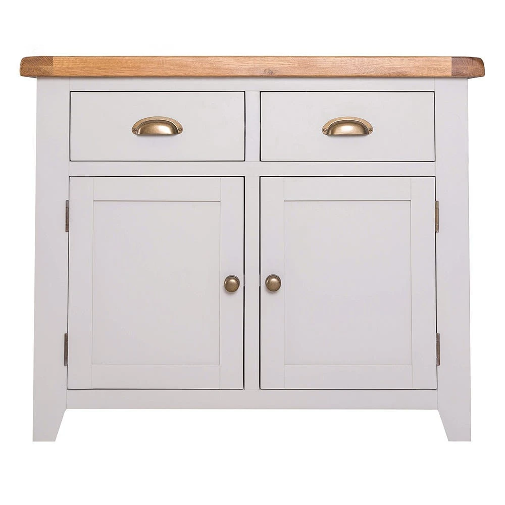 Hampshire Grey Painted Oak 2 Door Small Sideboard 12 Hampshire Grey Painted Oak 2 Door Small Sideboard - Image 10