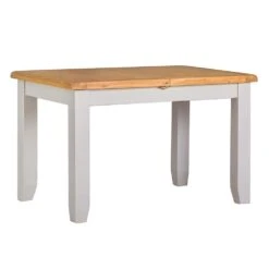 Hampshire Grey Painted Oak Small Extending Dining Table -Furniture Sale Shop wxf p18 grey 1