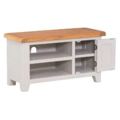 Hampshire Grey Painted Oak Small TV Unit -Furniture Sale Shop wxf p22 2