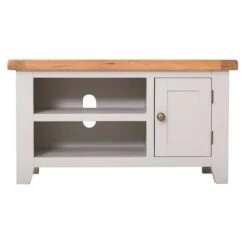Hampshire Grey Painted Oak Small TV Unit -Furniture Sale Shop wxf p22 7
