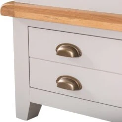 Hampshire Grey Painted Oak 3 Door Wardrobe With Mirror -Furniture Sale Shop wxf p25 8